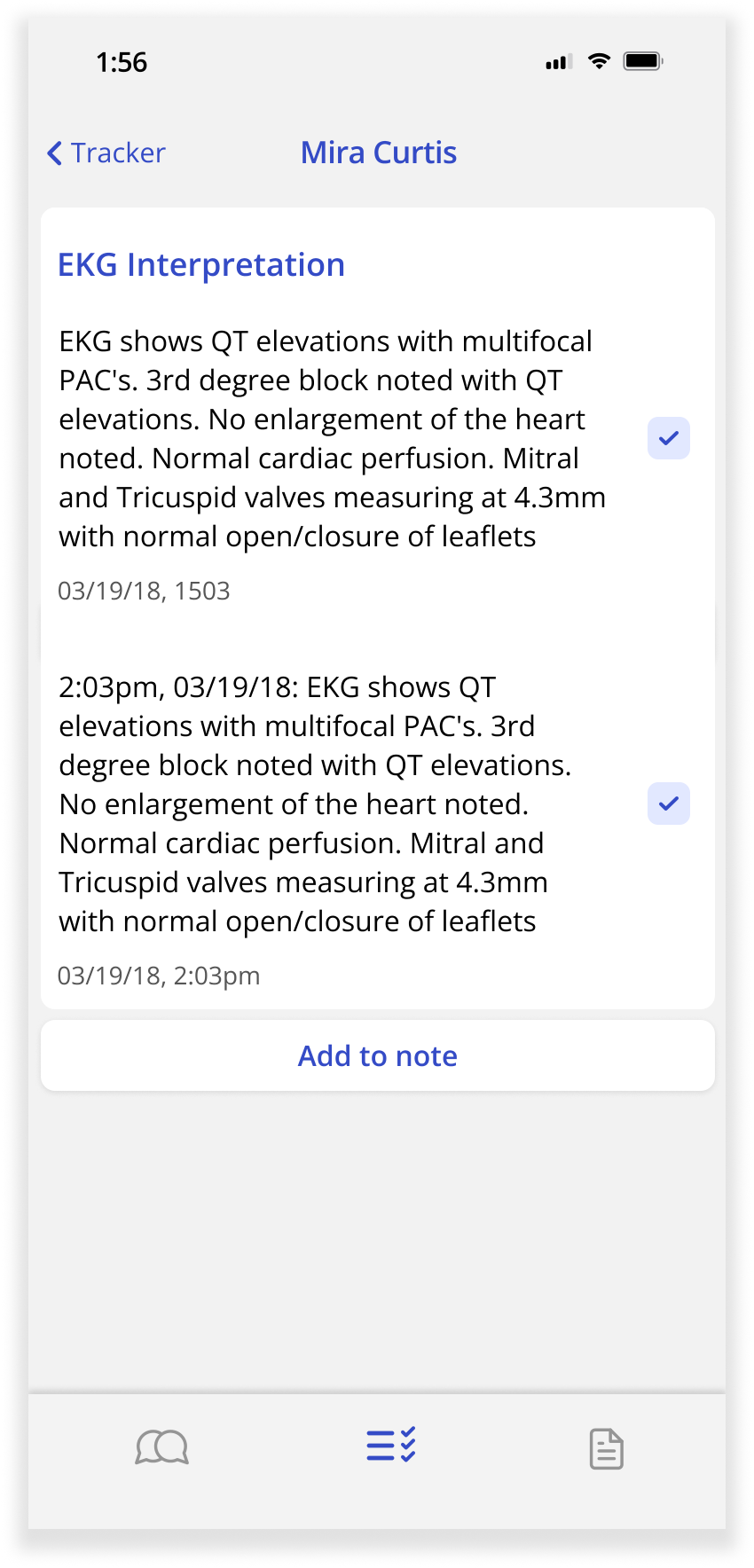 AI CareCues surfacing EKG interpretation insights for clinician review